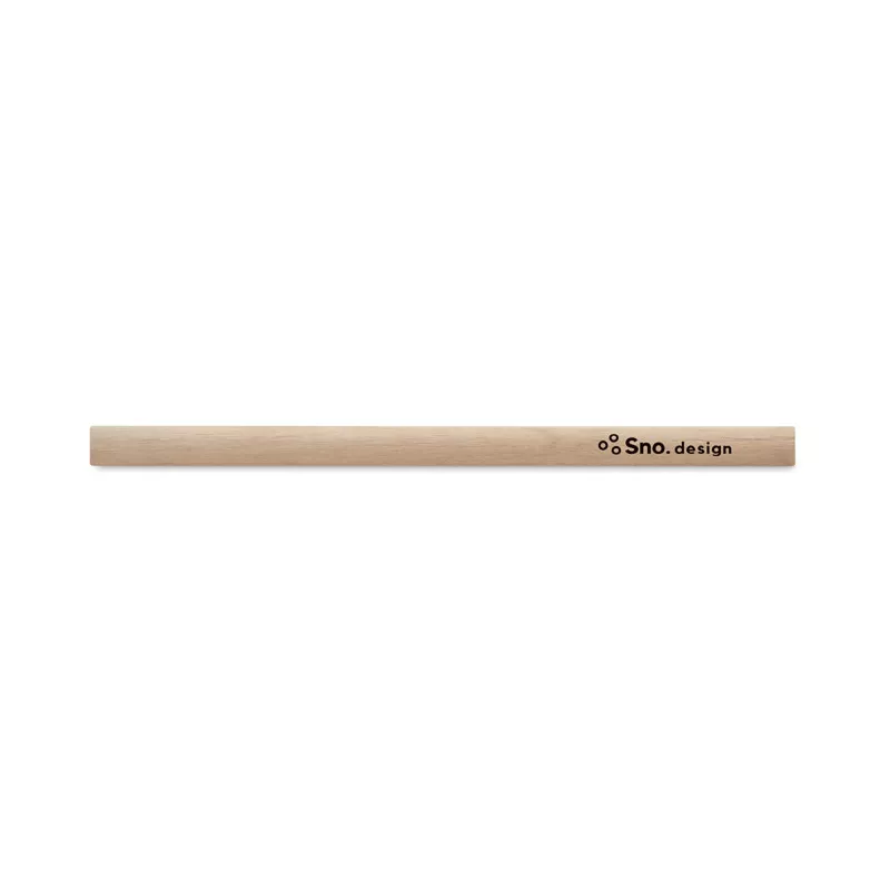 Ołówek stolarski z linijką 14 cm MADEROS - Drewna (MO8686-40)