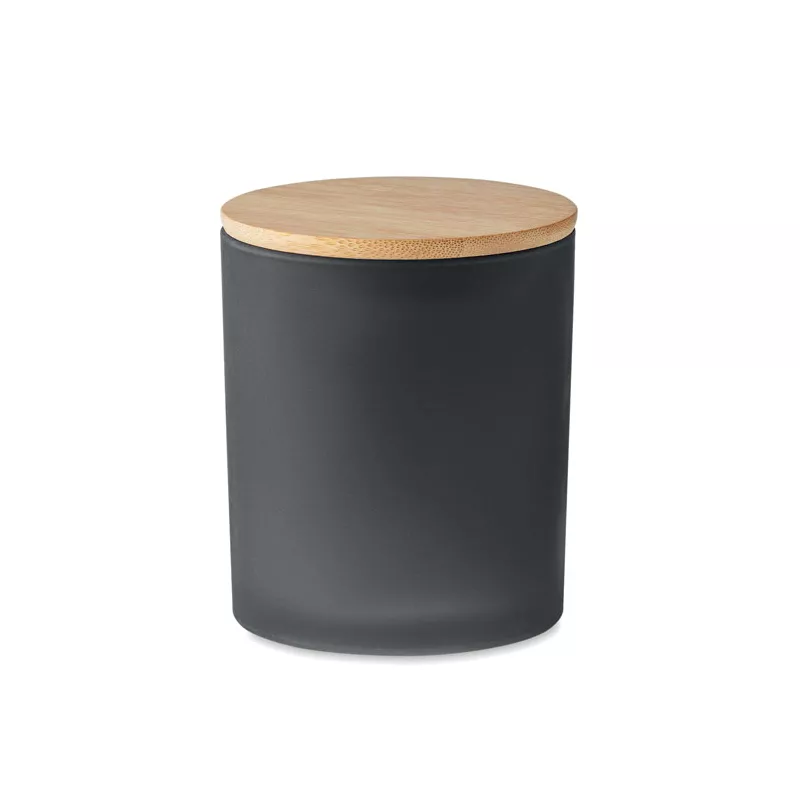 Świeca zapachowa w matowym słoju 200 g KEOPS MEDIUM - Czarny (MO6613-03)