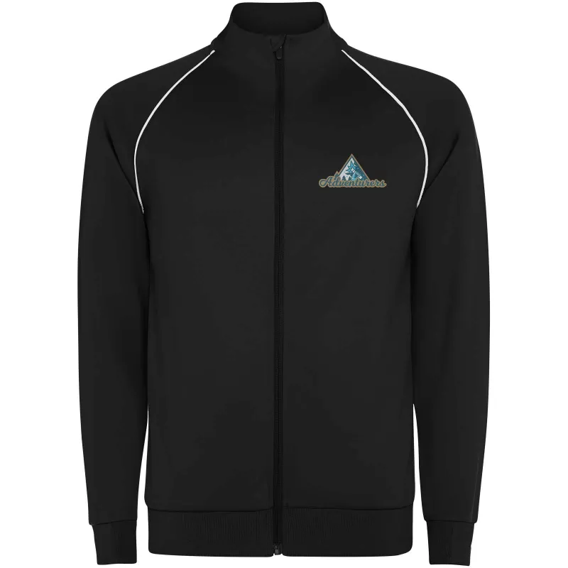Męska bluza Valier z zamkiem błyskawicznym na całej długości - Czarny (R0437-BLACK)