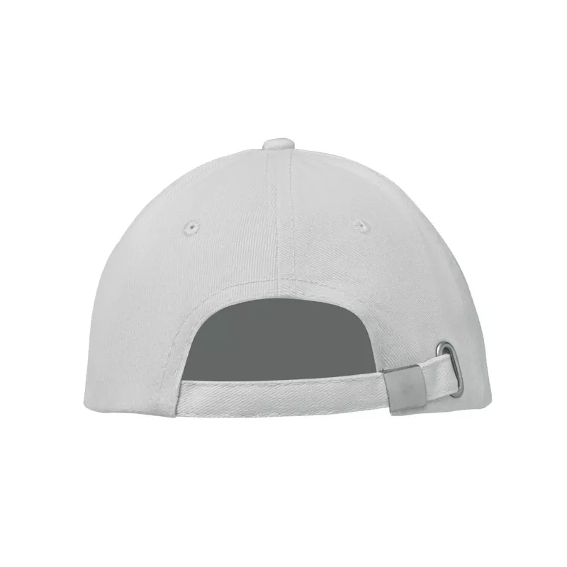 Czapka z daszkiem 6-panelowa 260 g/m² BUFFALO - Bialy (MO1464-06)