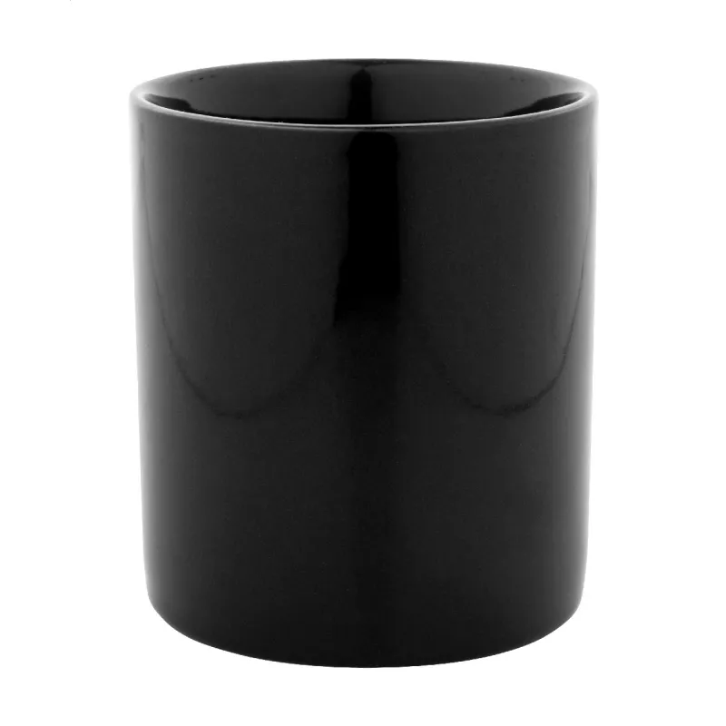 Kolomu kolorowy ceramiczny kubek - czarny (AP800117-10)