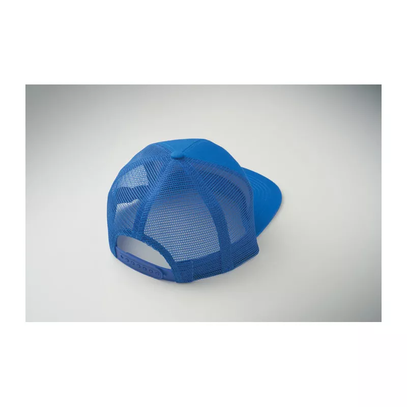 Czapka z płaskim daszkiem 7-panelowa BEAD - Niebieski (MO2866-37)