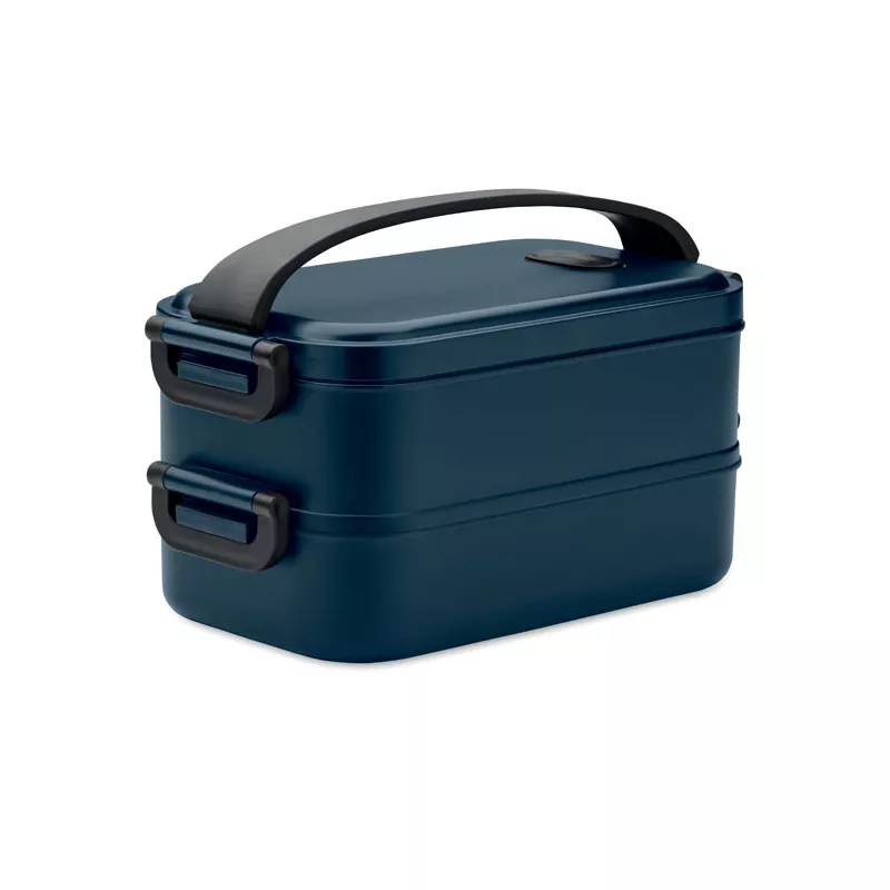 Lunchbox dwupoziomowy 2x800 ml z klamrami IDOLUNCH - Francuski Granat (MO2119-85)