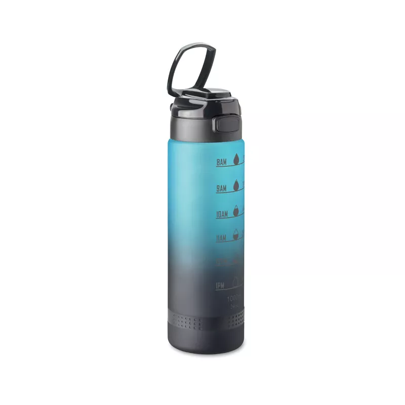 Butelka sportowa z RPET 1000 ml LEVEL - Turkusowy (MO2409-12)