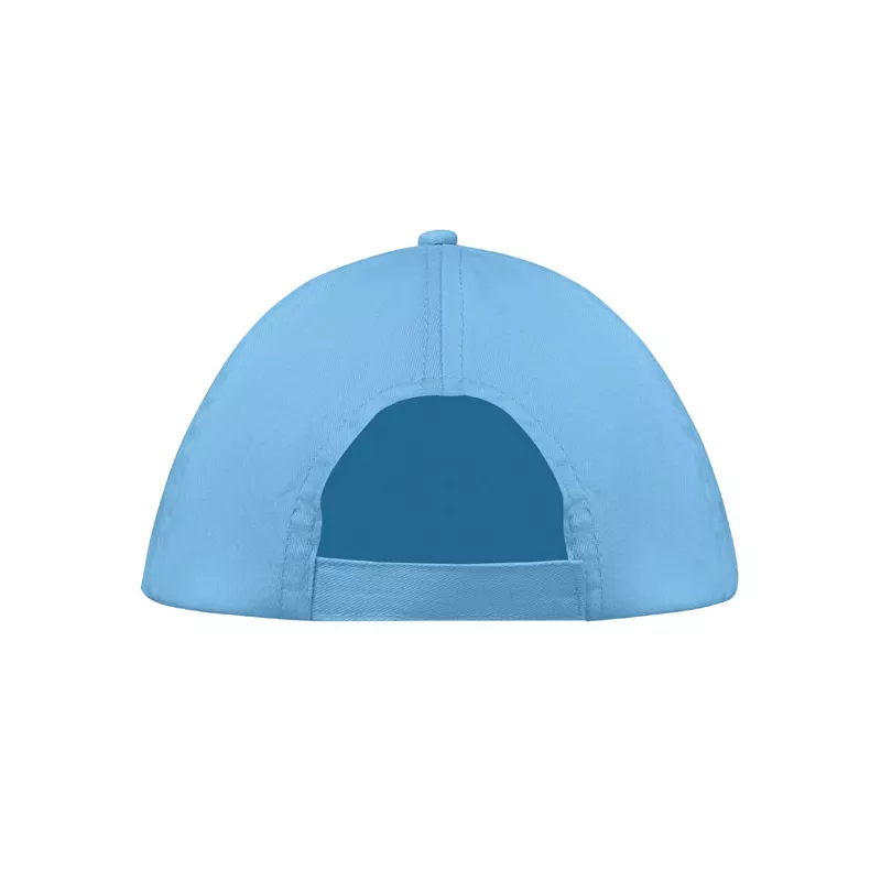 Czapka z daszkiem 5-panelowa z bawełny 160 g/m² BUZZ - Baby Blue (MO1447-66)