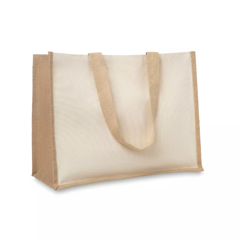 Torba jutowa laminowana CAMPO DE FIORI - Bezowy (MO8967-13)