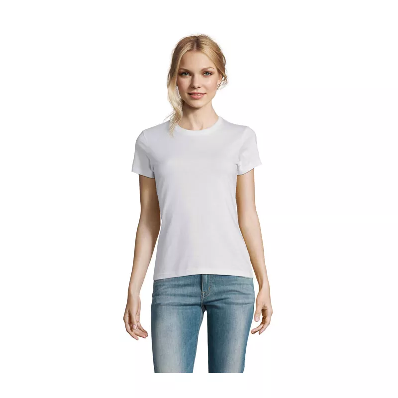 Koszulka damska 190 g/m² Sol's IMPERIAL WOMEN - Bialy (S11502-WH)