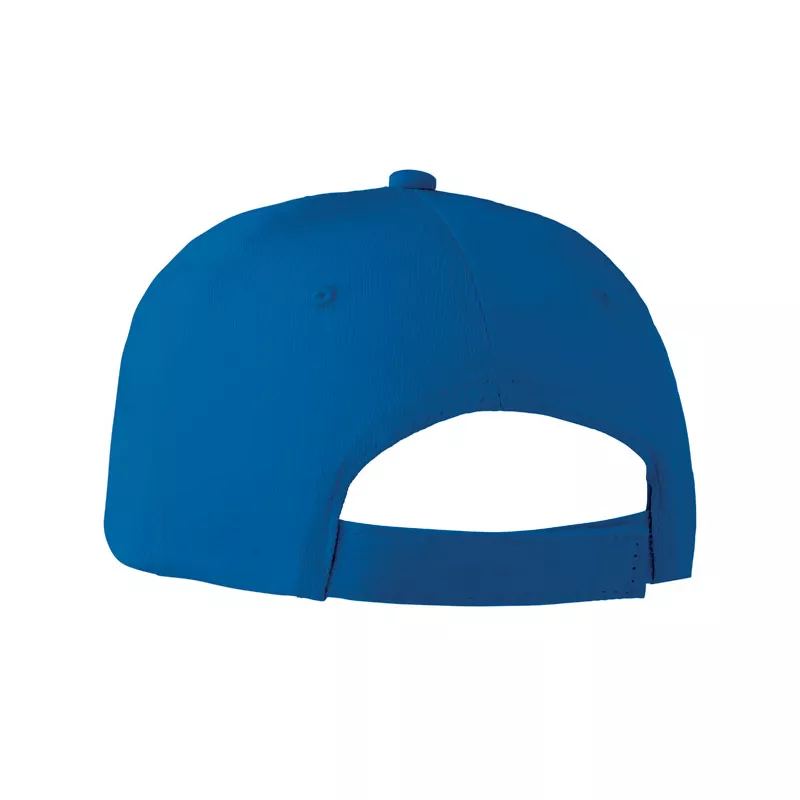Czapka z daszkiem bawełniana 160 g/m² BASIE APOLLO - Niebieski (MO8834-37)