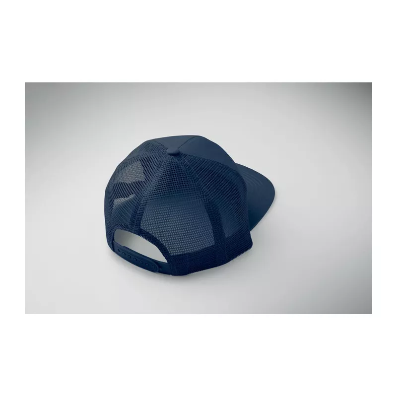 Czapka z płaskim daszkiem 7-panelowa BEAD - Francuski Granat (MO2866-85)