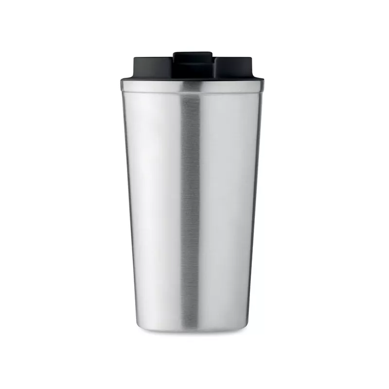Kubek termiczny ze stali z recyklingu 510 ml BRACE + - Srebrny Mat (MO6579-16)