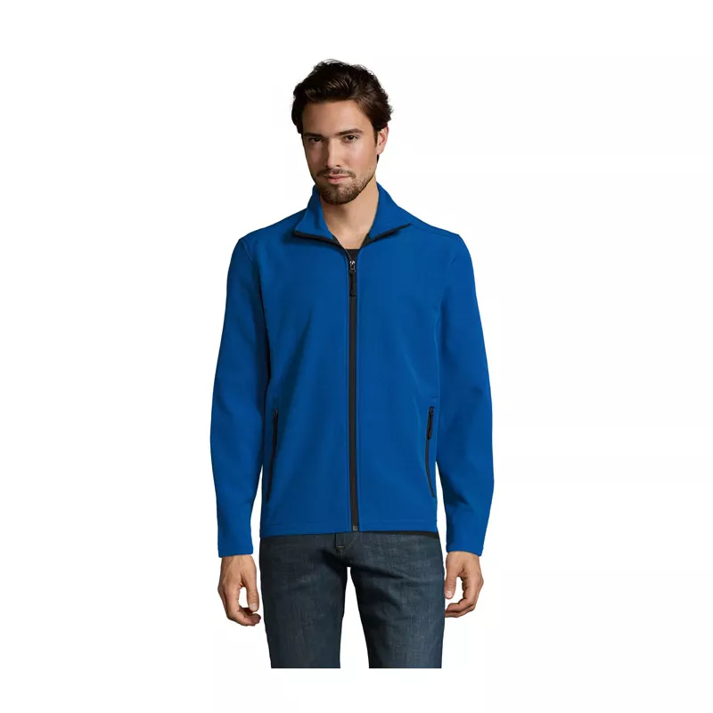 Kurtka softshell męska 2-warstwowa Sol's RACE - Niebieski (S01195-RB)