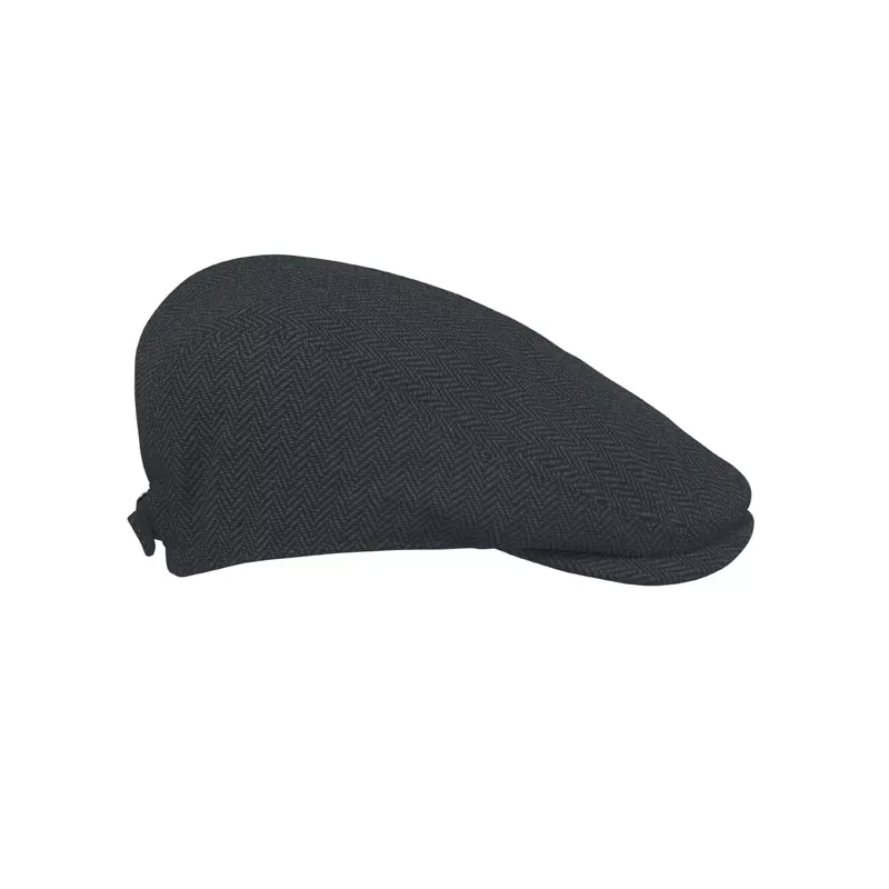 Czapka kaszkiet melanżowa 335 g/m² BLIND PEAK - Czarny (MO2966-03)