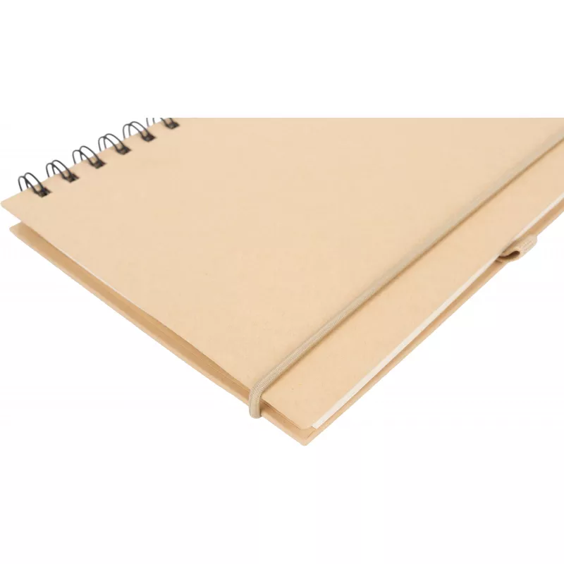 Notes A5 w linie z papieru z recyklingu SILKEBORG - beżowy (321713)