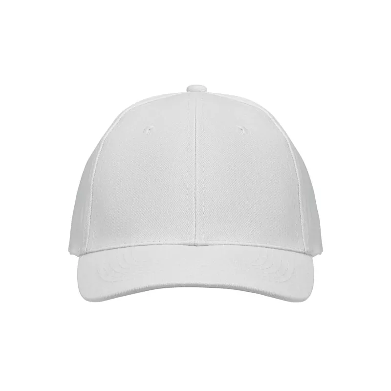 Czapka z daszkiem 6-panelowa 260 g/m² BUFFALO - Bialy (MO1464-06)