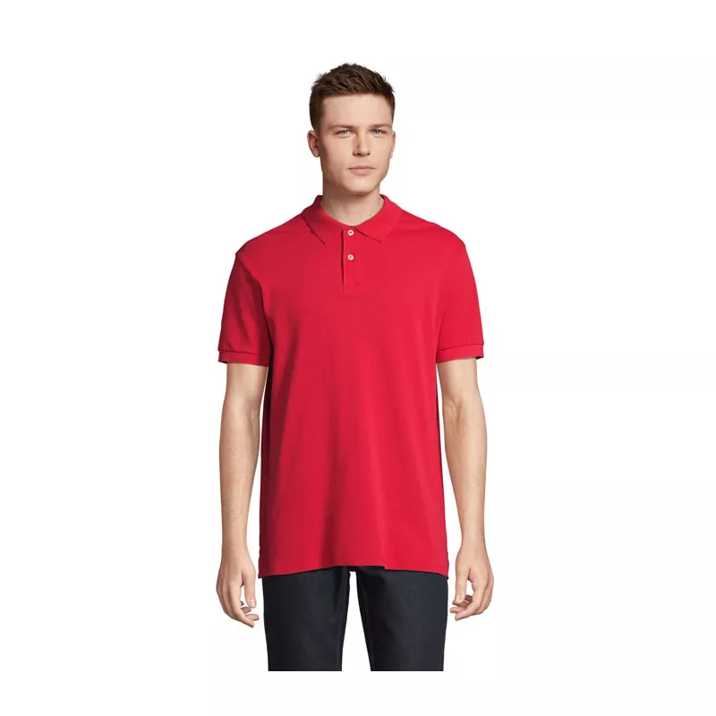 Koszulka polo męska z czesanej bawełny Sol's PACIFIC - Czerwony (S04439-RD)