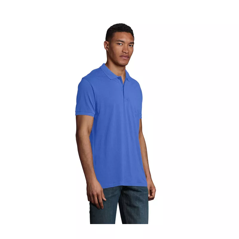 Polo męskie organiczne 170 g/m² Sol's PLANET MEN - Niebieski (S03566-RB)