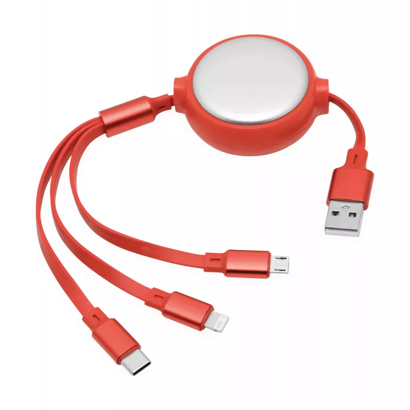 Kabel ładujący RETRACT - czerwony (56-1107293)