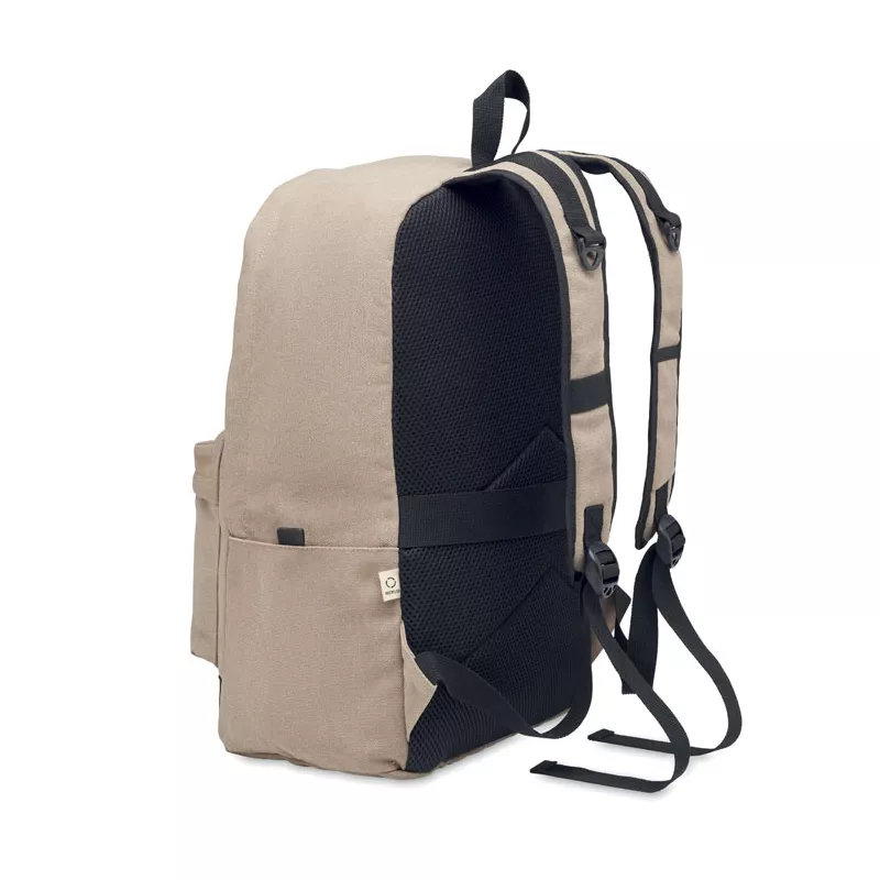 Plecak na laptop 15" z recyklingu 450 g/m² LEIRUR - Sznur (MO2391-65)