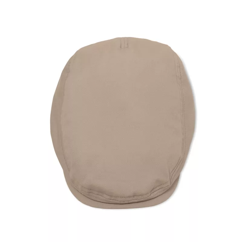 Czapka kaszkiet z bawełny twill 235 g/m² FLAT PEAK - Bezowy (MO2850-13)