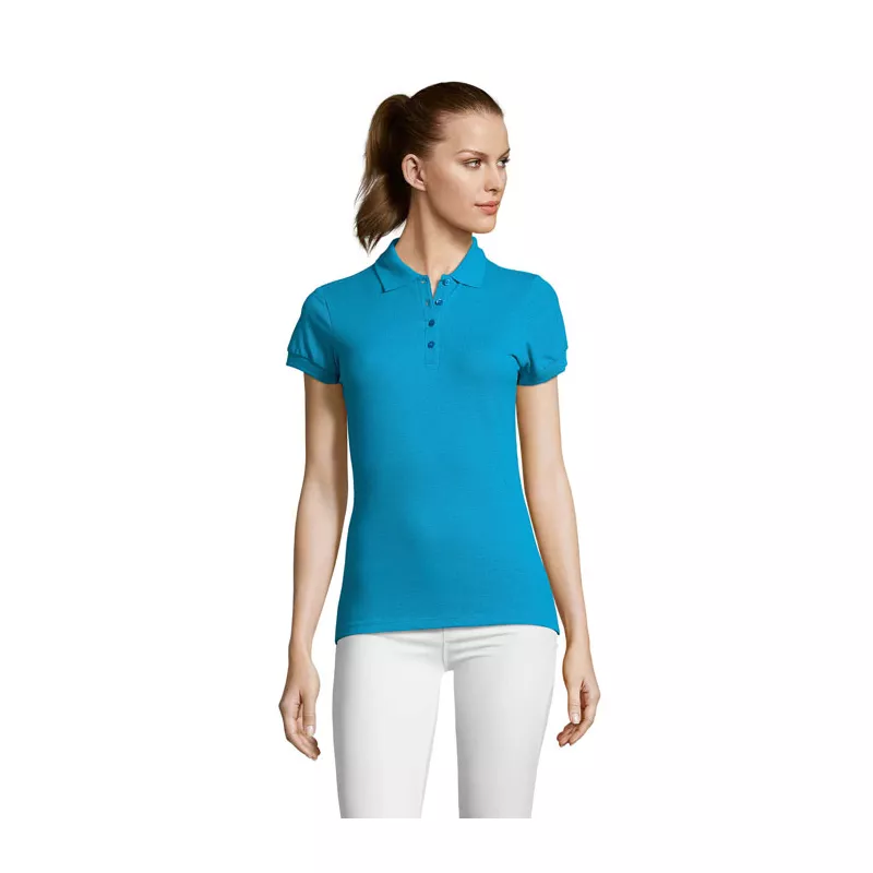 Koszulka polo damska piqué 170 g/m² Sol's PASSION - Aqua (S11338-AQ)