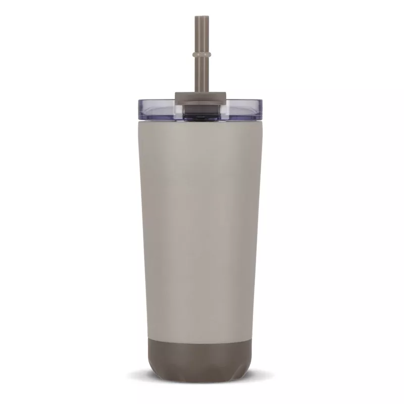Kubek termiczny InSideOut ze stali nierdzewnej o podwójnych ściankach, 600 ml - beżowy (LT57017-N0055)