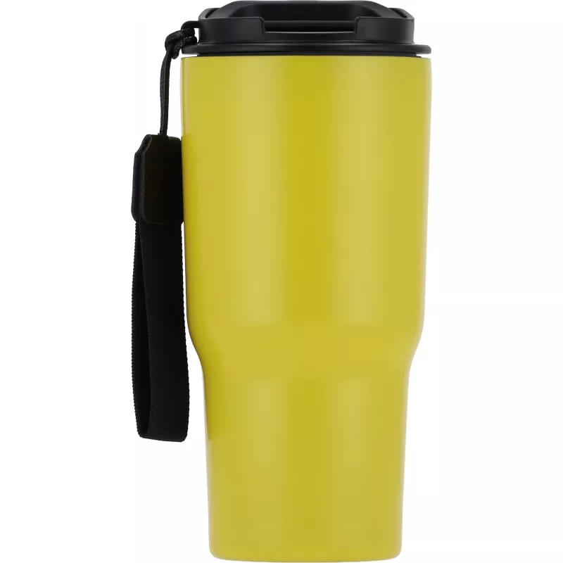 Kubek termiczny 550 ml ze stali z recyklingu DANA - żółty (8523908)