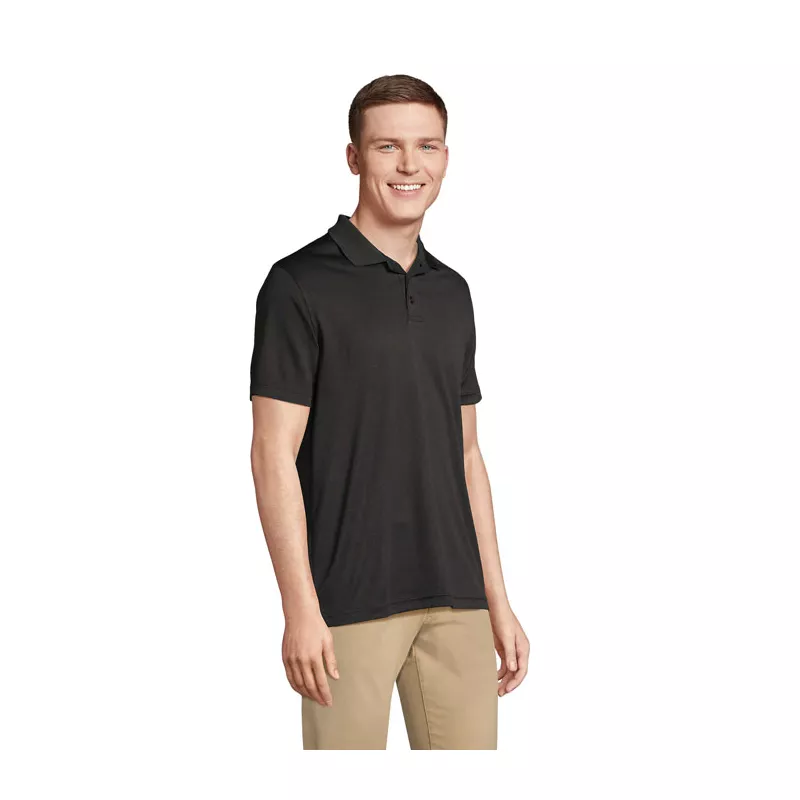 Polo sportowe unisex z recyklingu Sol's PITCHER - Czarny (S04442-BK)