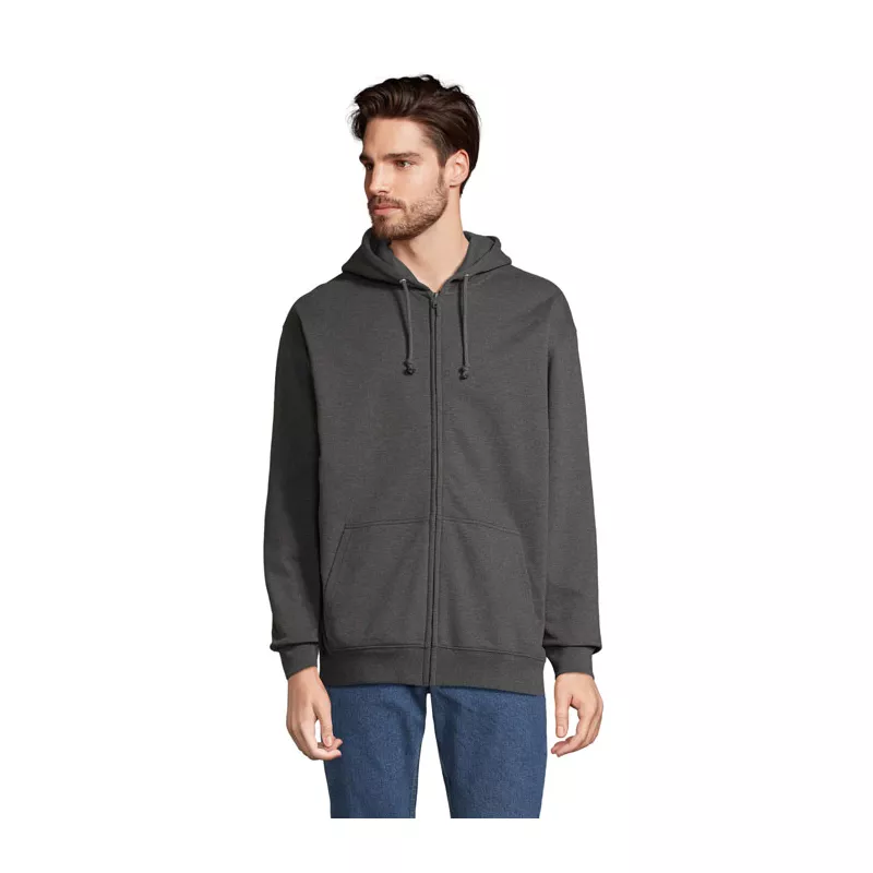 Bluza rozpinana z kapturem Sol's CARTER - Charcoal Melange (S03812-CE)