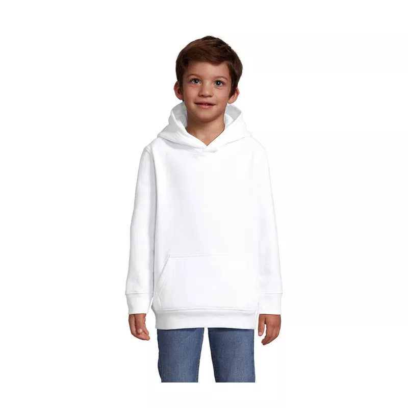 Bluza dziecięca z kapturem Sol's CONDOR KIDS - Bialy (S04238-WH)