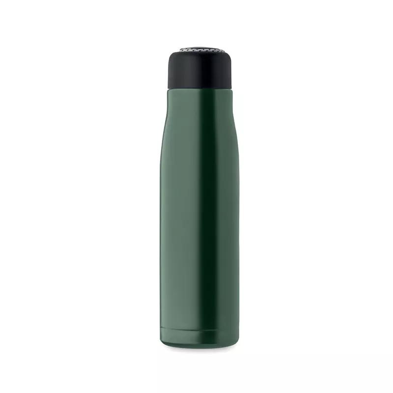 Butelka termiczna z uchwytem sznurkowym 500 ml CORDLE - Ciemnozielony (MO2413-60)