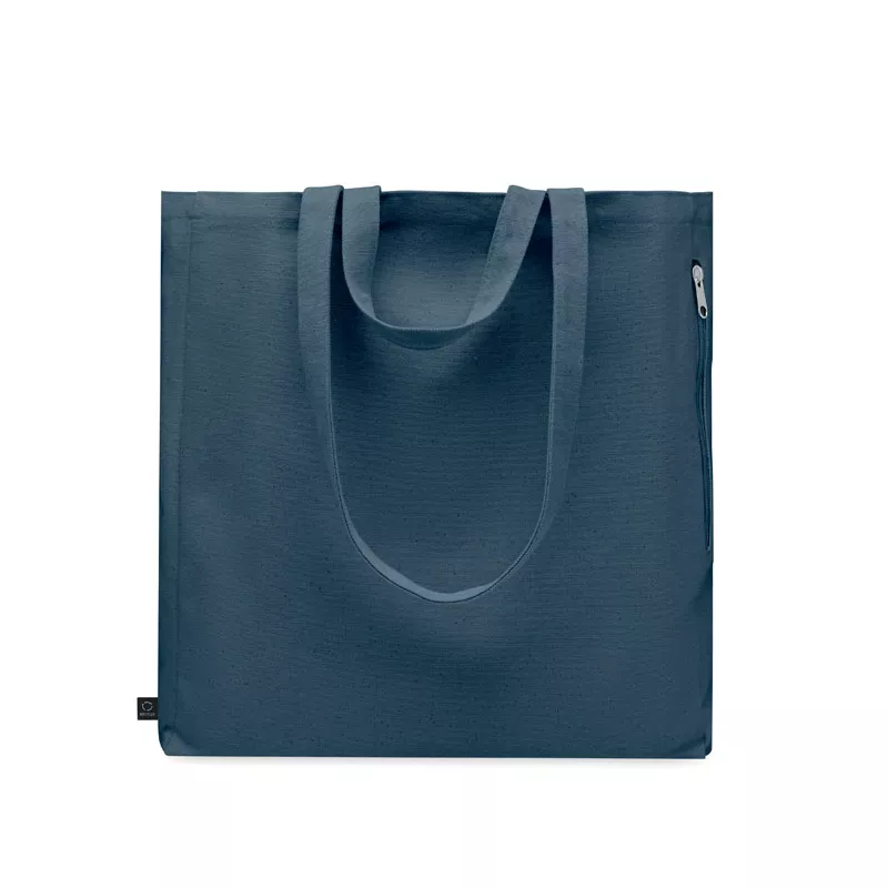 Torba na zakupy z recyklingu 380 g/m² GAVE COLOUR - Niebieski (MO2565-04)