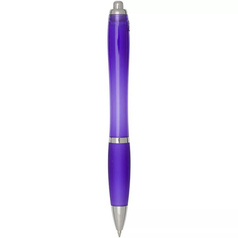 Nash długopis kulkowy z tworzyw sztucznych pochodzących z recyklingu z certyfikatem RCS, z kolorowym korpusem i uchwytem (nie - Fioletowy (10645337)