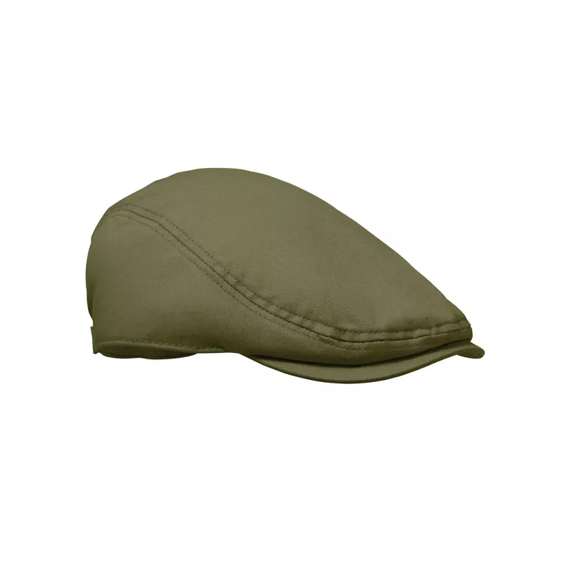 Czapka kaszkiet z bawełny twill 235 g/m² FLAT PEAK - Zieleń Wojskowa (MO2850-49)