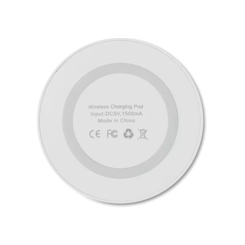 Ładowarka bezprzewodowa 5W WIRELESS PLATO - Bialy (MO9446-06)