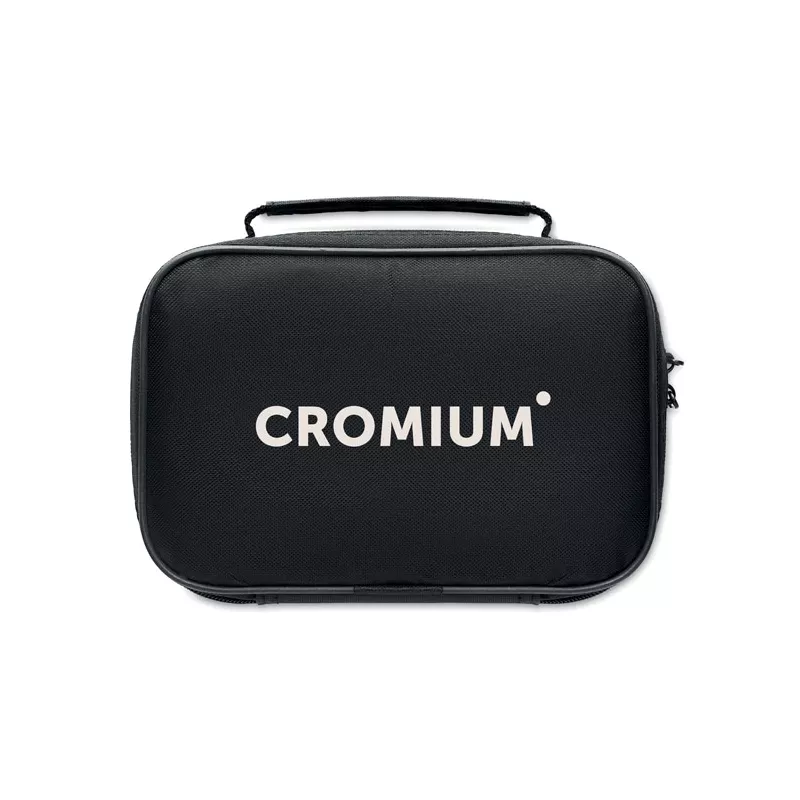Zestaw do gry w bule w etui z poliestru OTHO - Czarny (MO8633-03)