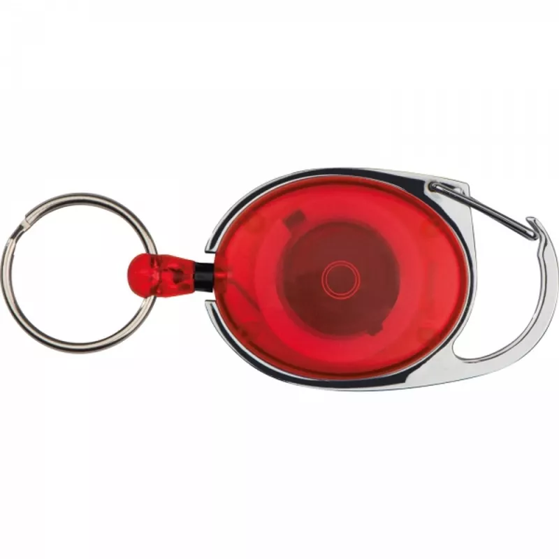 Brelok z karabińczykiem i zwijaną linką DIANA - czerwony (9117105)
