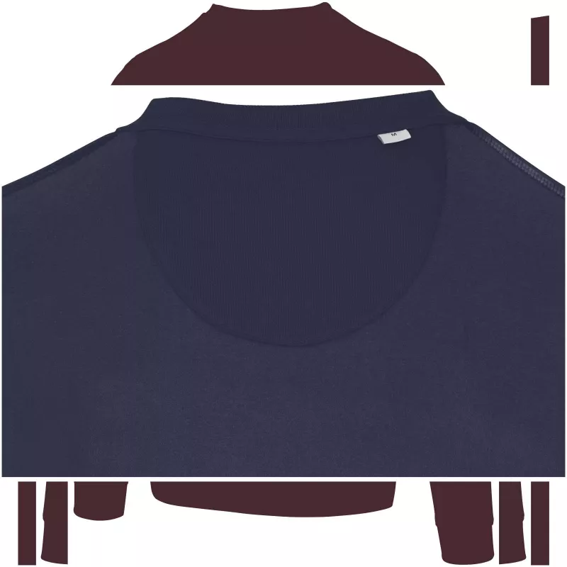 Jasper organiczna bluza unisex z recyklingu o gramaturze 280 g/m² z okrągłym dekoltem i certyfikatem OCS - Granatowy (39561-NAVY)
