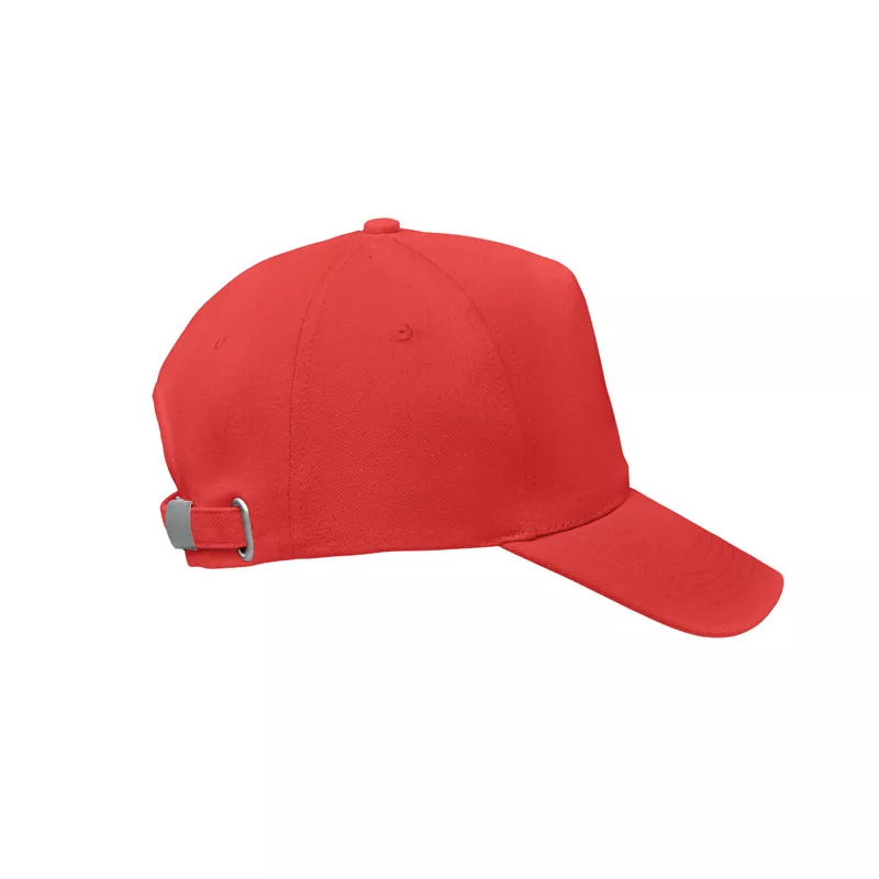 Czapka z daszkiem organiczna 250 g/m² BICCA CAP - Czerwony (MO6432-05)