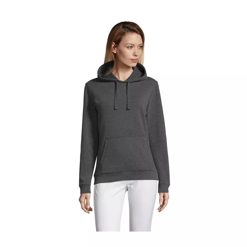 Bluza damska z kapturem 280 g/m² Sol's SPENCER WOMEN - Charcoal Melange (S03103-CE)