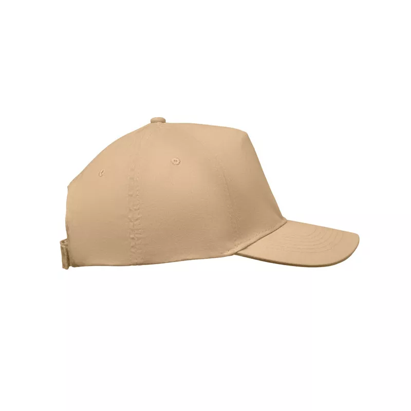 Czapka z daszkiem 5-panelowa z bawełny 180 g/m² SUNNY - Kosc Sloniowa (MO2345-53)