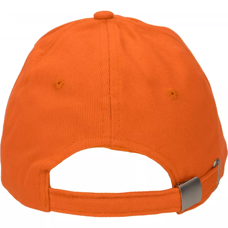 Czapka z daszkiem bawełniana 6 paneli, 260 g/m² CURTIS - pomarańczowy (5046610)