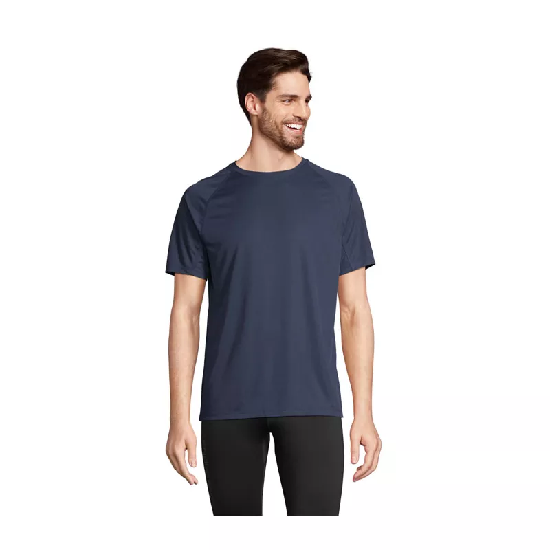 Koszulka sportowa unisex z recyklingu Sol's VORTEX - French Navy (S04787-FN)