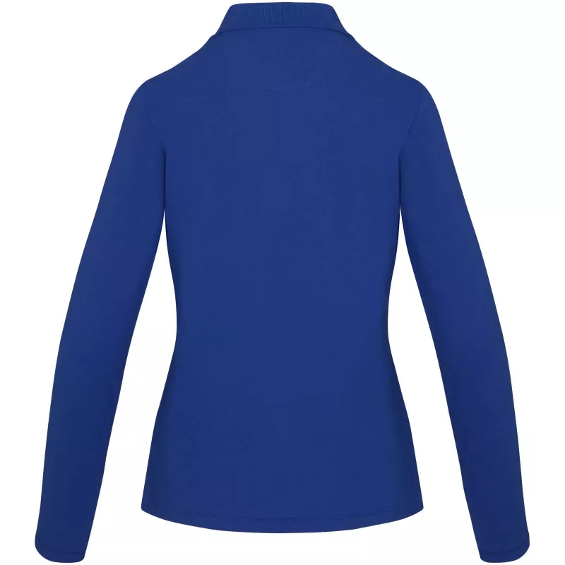 Damskie polo Oakville z długim rękawem - Niebieski (38087-BLUE)