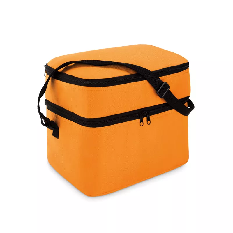 Torba termiczna z 2 przegrodami z poliestru 600D CASEY - Pomaranczowy (MO8949-10)