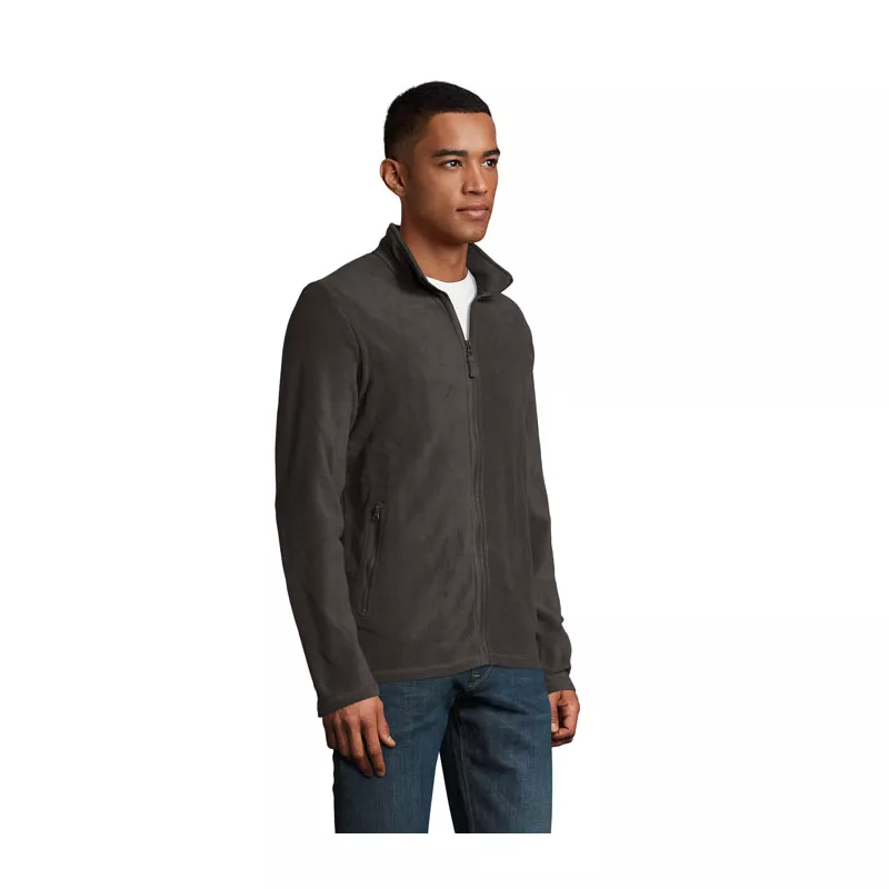 Bluza polarowa męska na zamek 220 g/m² Sol's NORMAN - Szarość Węgla Drzewnego (S02093-CR)