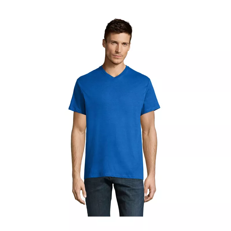 Koszulka męska V-neck 150 g/m² Sol's VICTORY - Niebieski (S11150-RB)