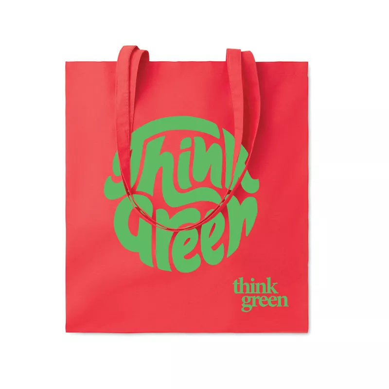 Torba z bawełny organicznej 180 g/m² TURA COLOUR - Czerwony (MO6851-05)
