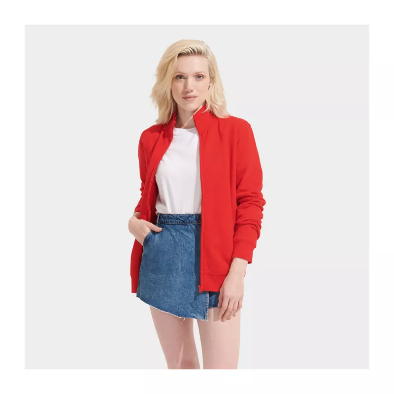 Bluza unisex rozpinana z kieszeniami Sol's COOPER - Bright Rojo (S04240-BT)