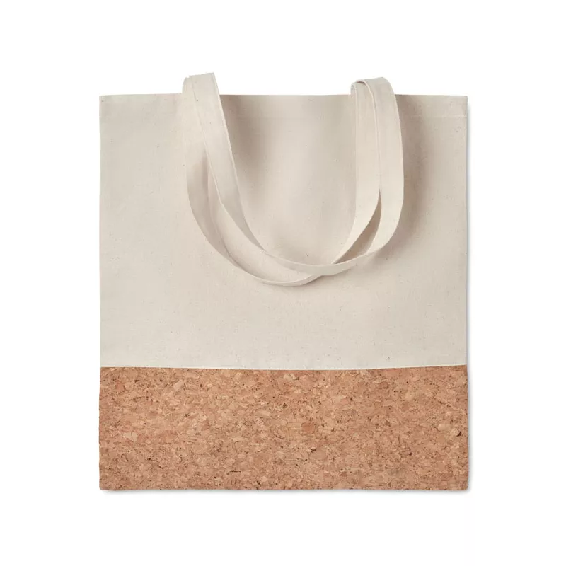 Torba bawełniana z korkową wstawką 160 g/m² ILLA TOTE - Bezowy (MO9517-13)