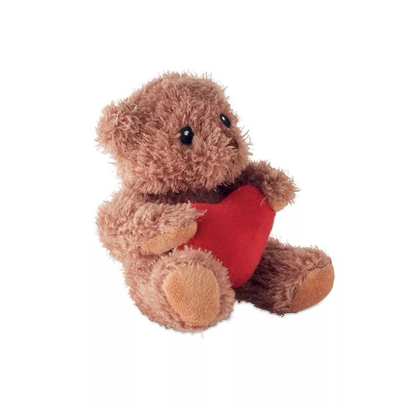 Miś pluszowy z sercem CUDDLE - Czerwony (MO2802-05)